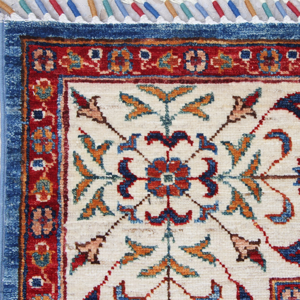 5' 6" X 8' Blue Handmade Persian Rug MAMLUK