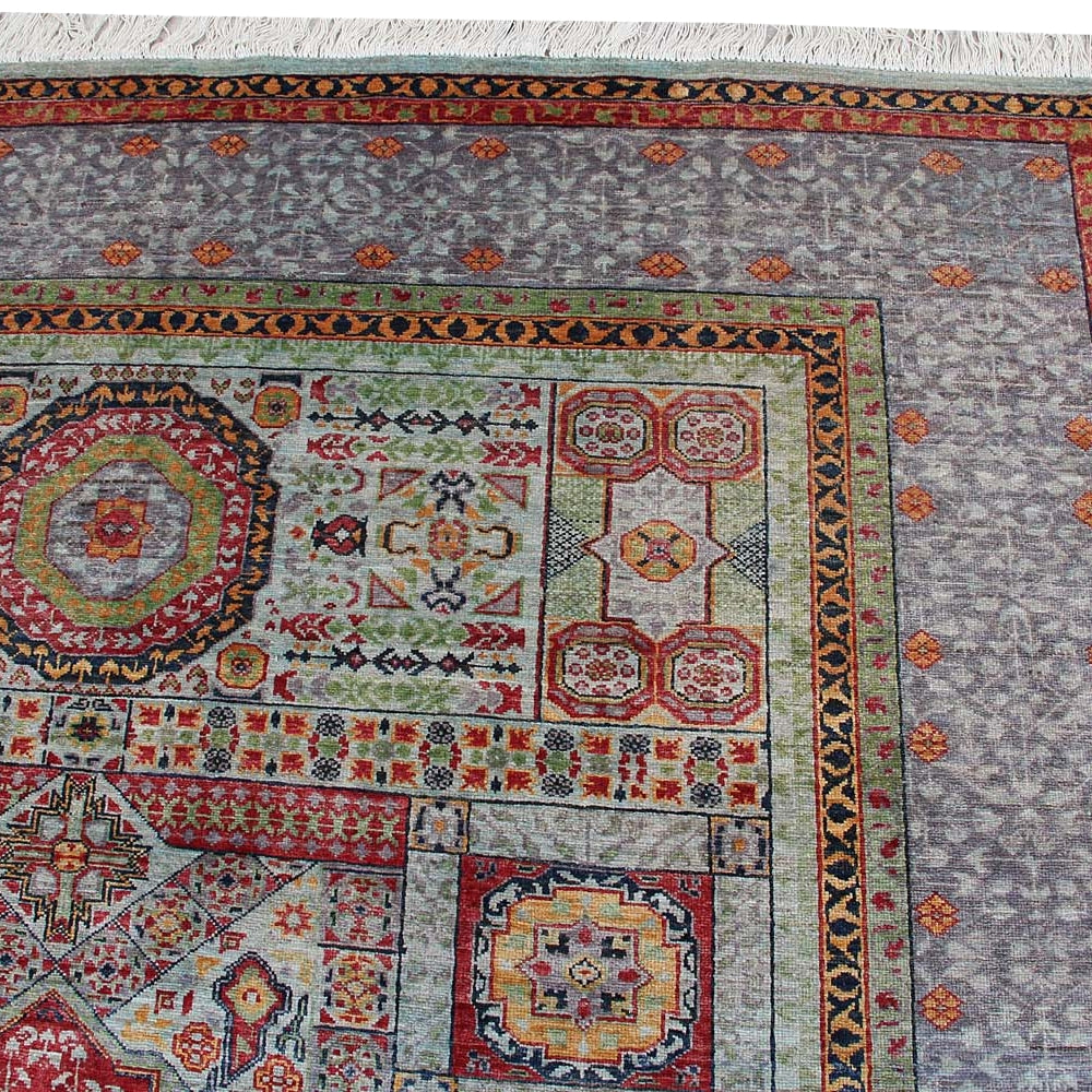 6' 6"X 10' Grey Handmade Persian Rug MAMLUK