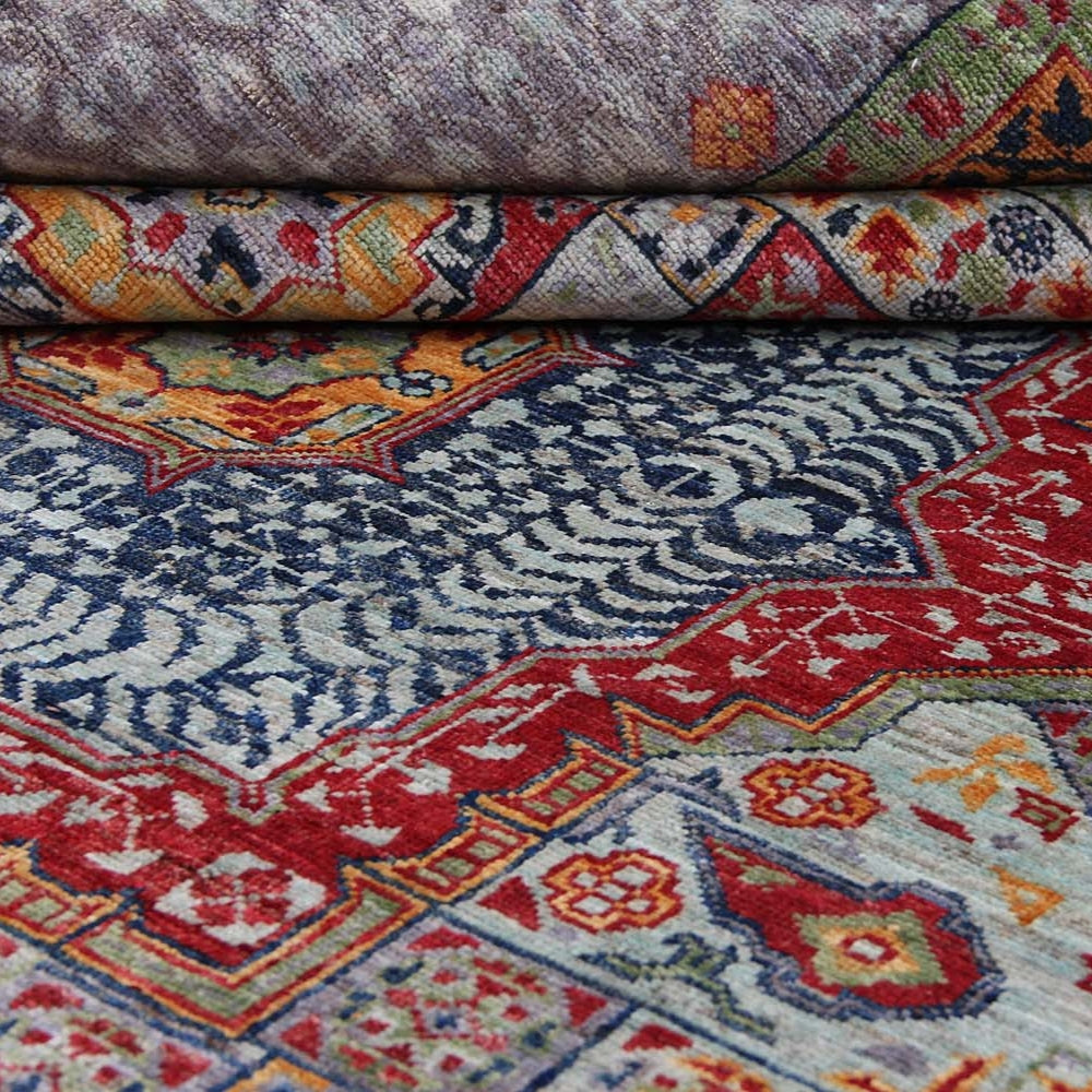 6' 6"X 10' Grey Handmade Persian Rug MAMLUK