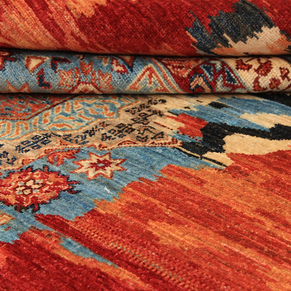 5' 6" X 8' Multy Handmade Persian Rug MAMLUK
