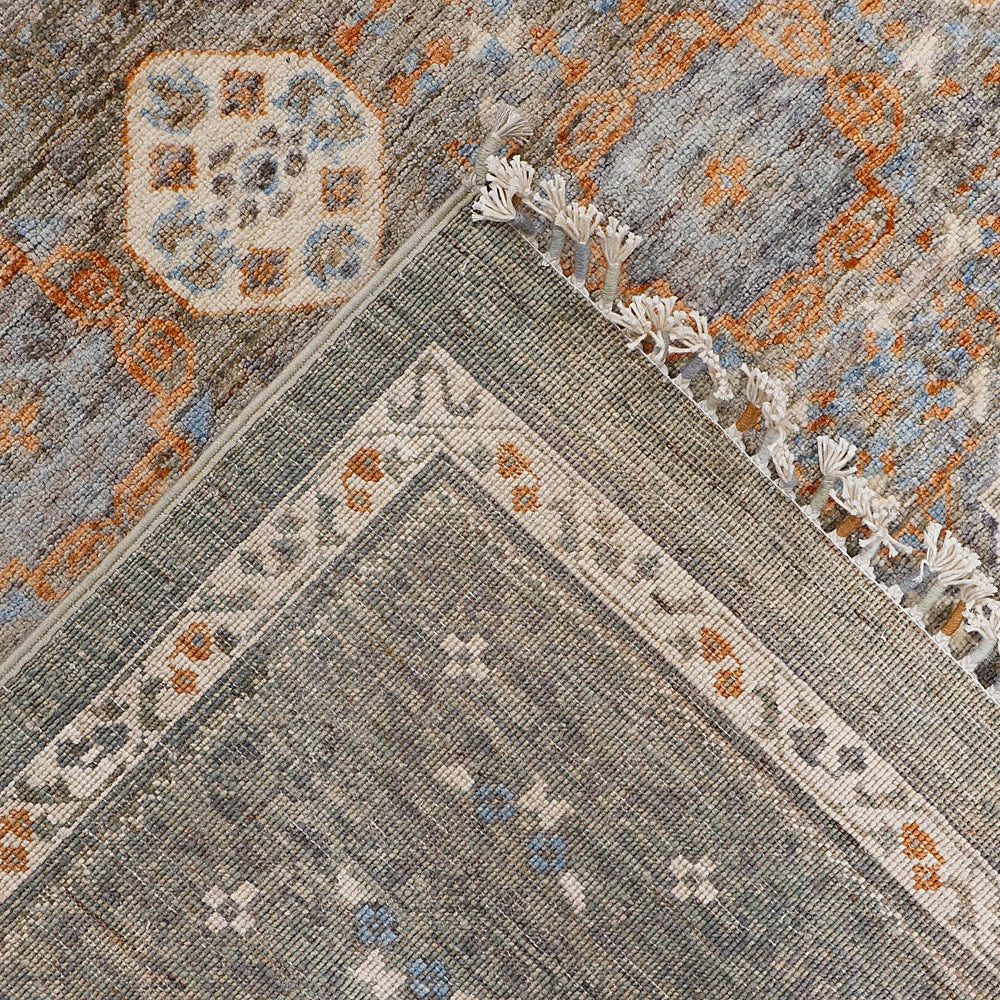 9' X 13' Grey Handmade Persian Rug MAMLUK