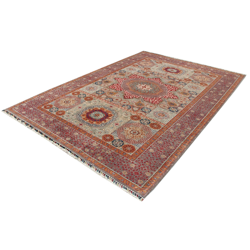 6' 6"X 10' Grey Handmade Persian Rug MAMLUK