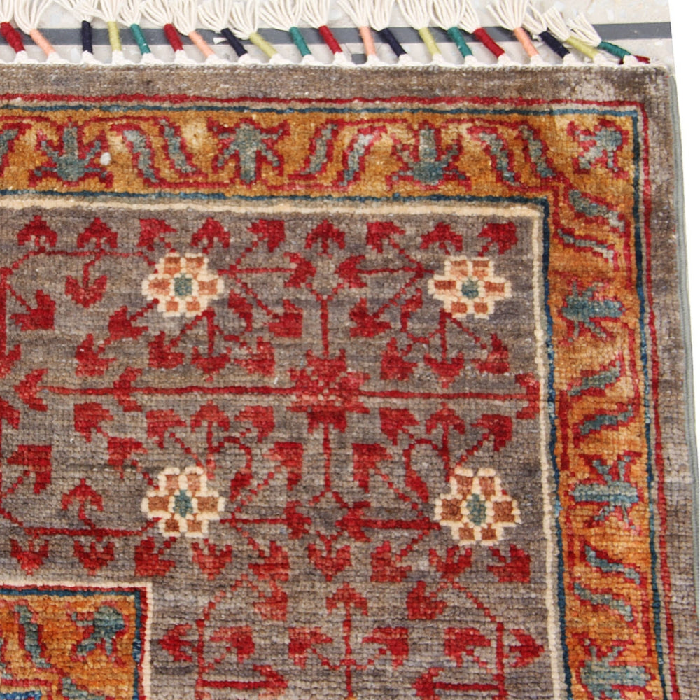 6' 6"X 10' Grey Handmade Persian Rug MAMLUK