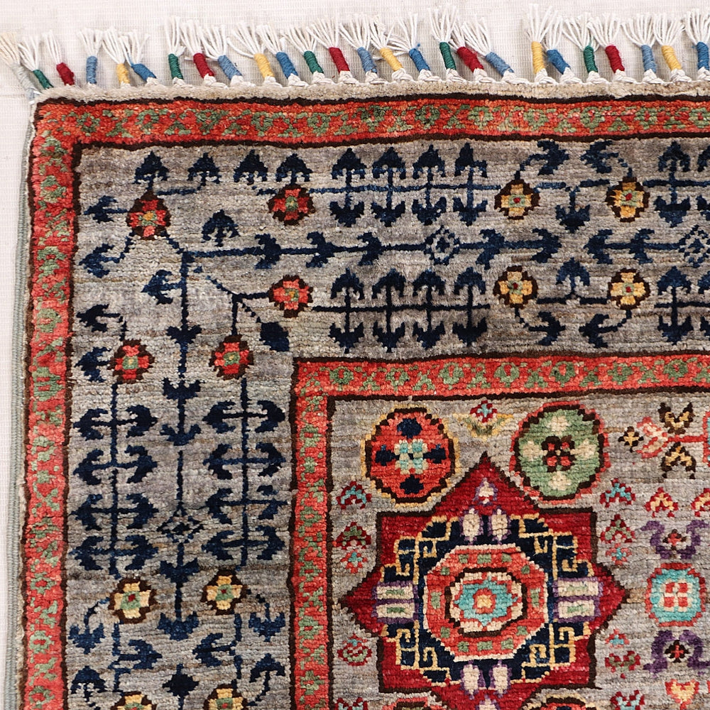 3' X 5' Gray Handmade Persian Rug MAMLUK