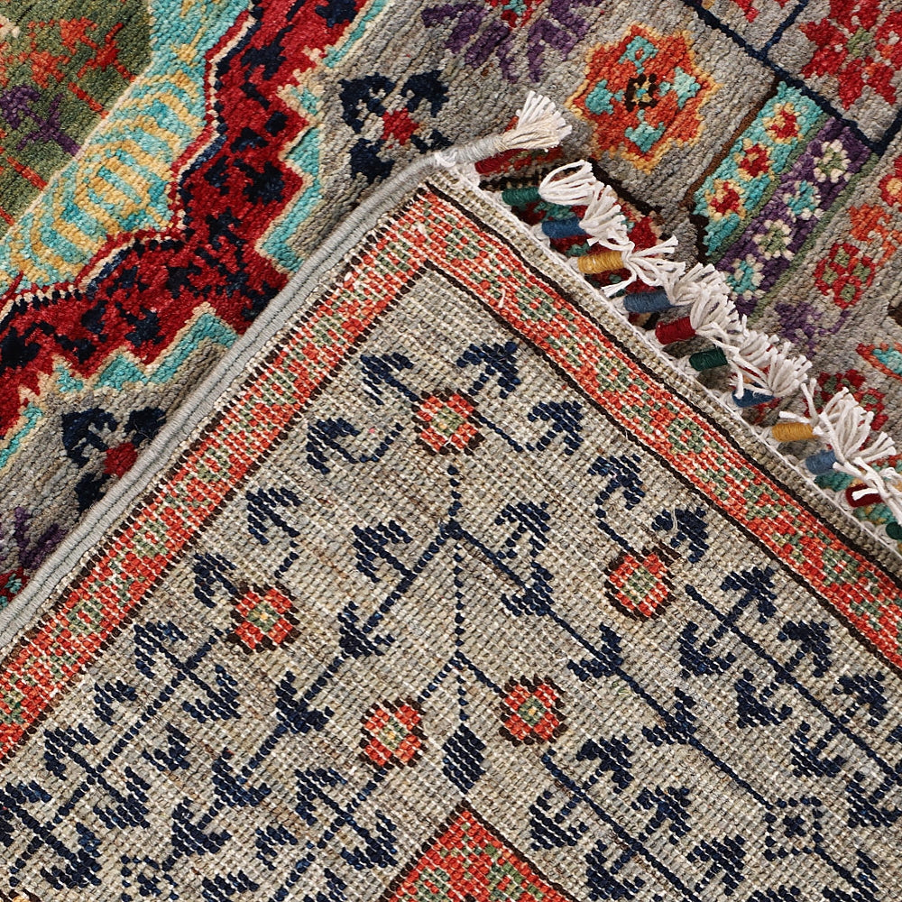 3' X 5' Gray Handmade Persian Rug MAMLUK