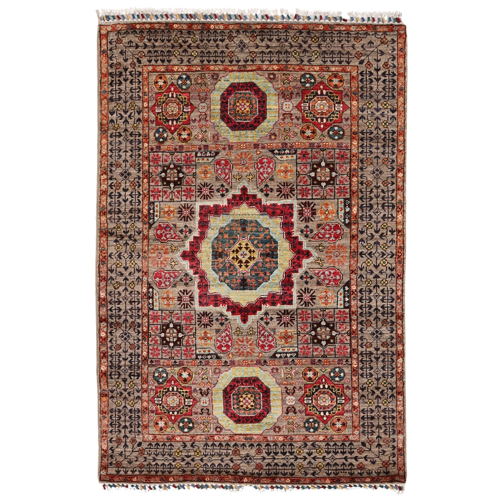 3' X 5' Gray Handmade Persian Rug MAMLUK