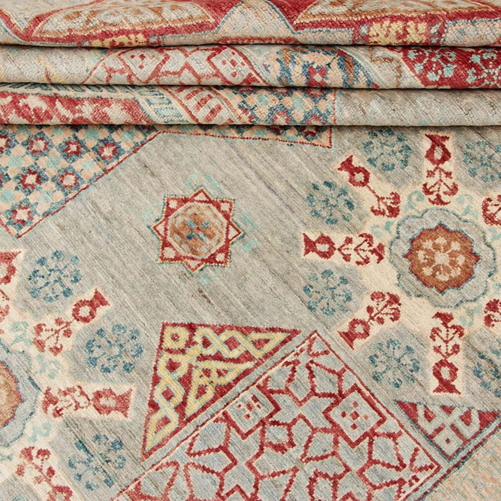 9' x 12' Gray Handmade Persian Rug MAMLUK