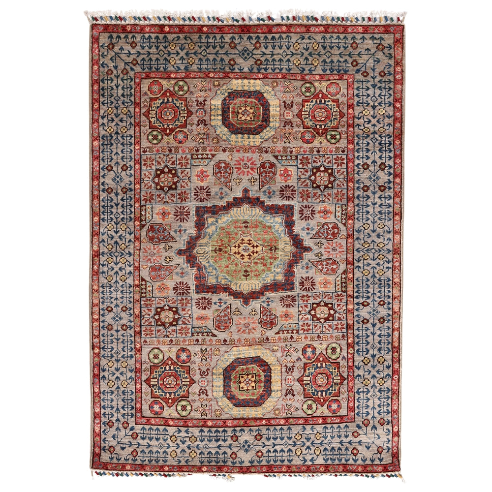 3' X 5' Gray Handmade Persian Rug MAMLUK