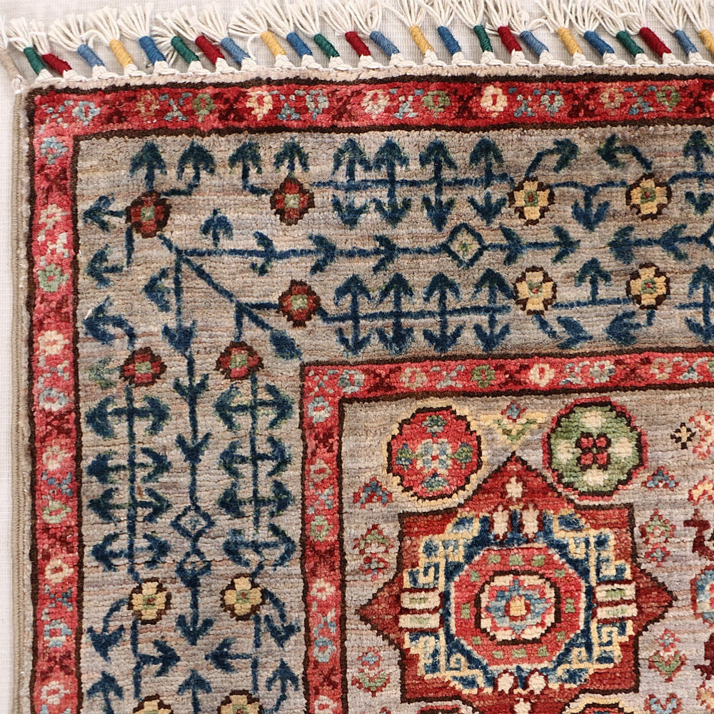 3' X 5' Gray Handmade Persian Rug MAMLUK
