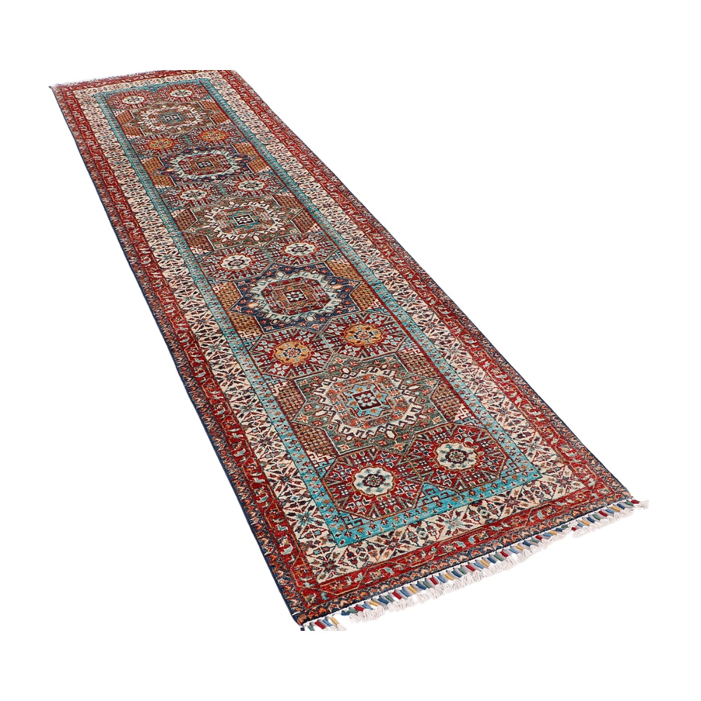 3' X 10' Multy Handmade Persian Rug MAMLUK