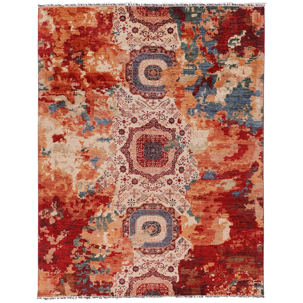 8' X 10' Multy Handmade Persian Rug MAMLUK