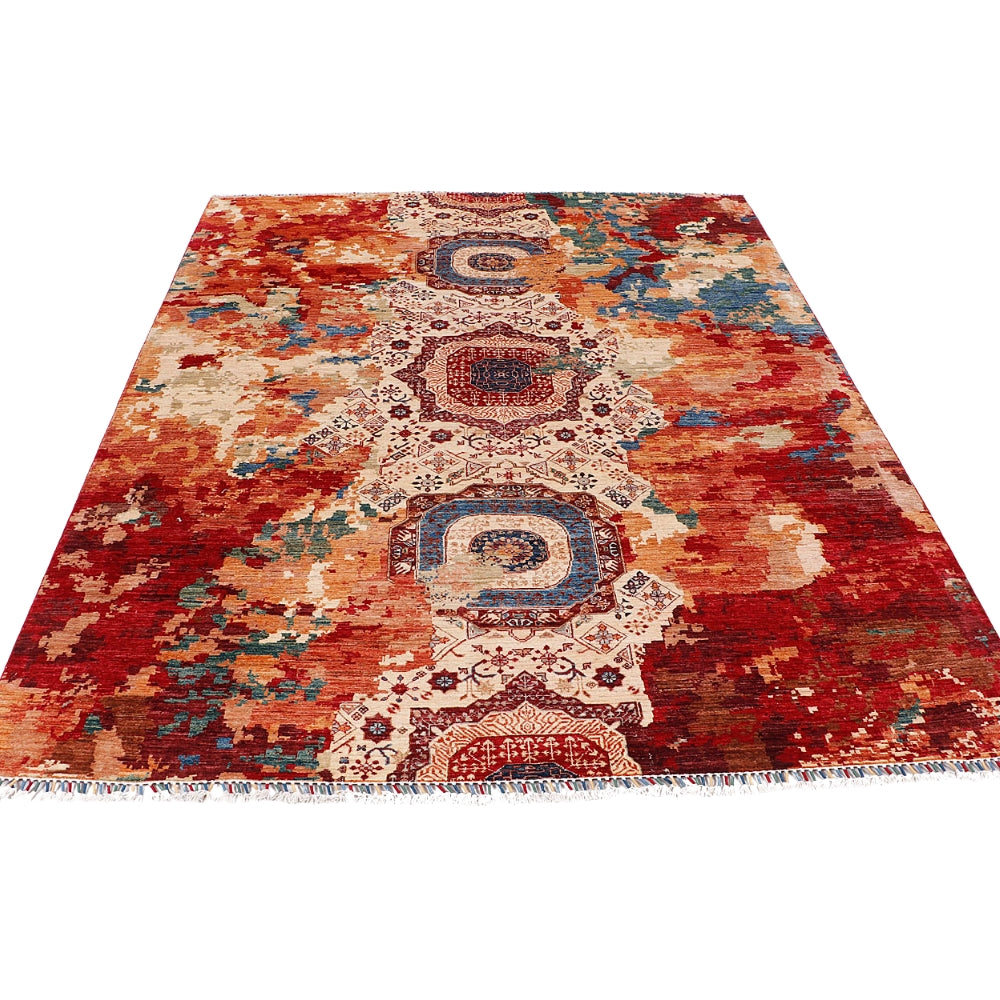 8' X 10' Multy Handmade Persian Rug MAMLUK