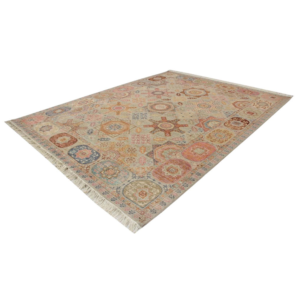 9' x 12' Gray Handmade Persian Rug MAMLUK
