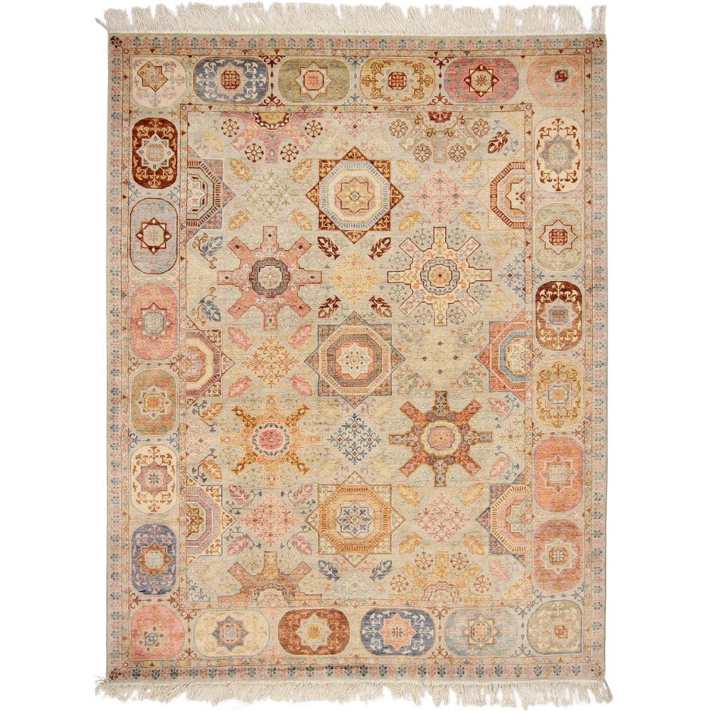 9' x 12' Gray Handmade Persian Rug MAMLUK