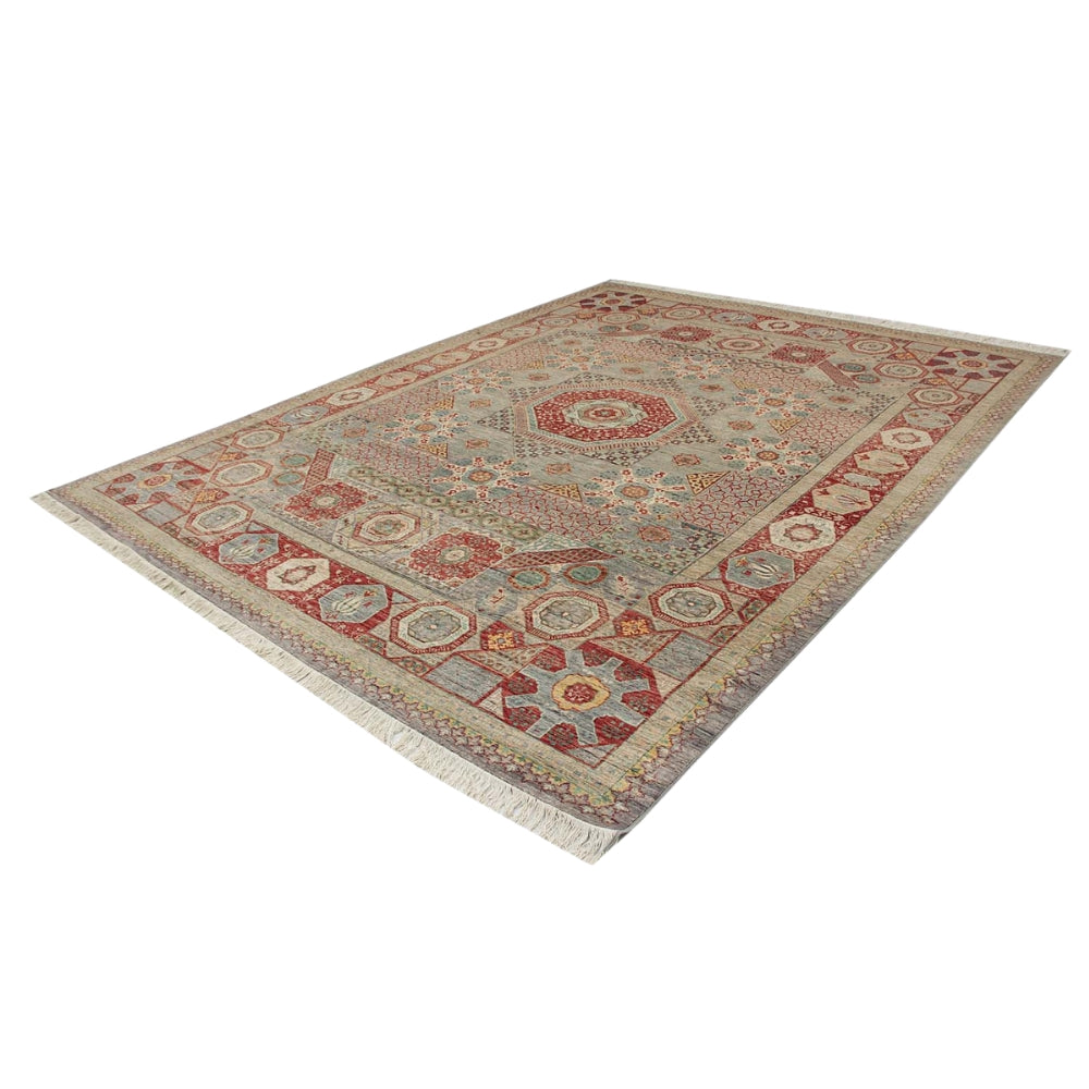 9' x 12' Gray Handmade Persian Rug MAMLUK