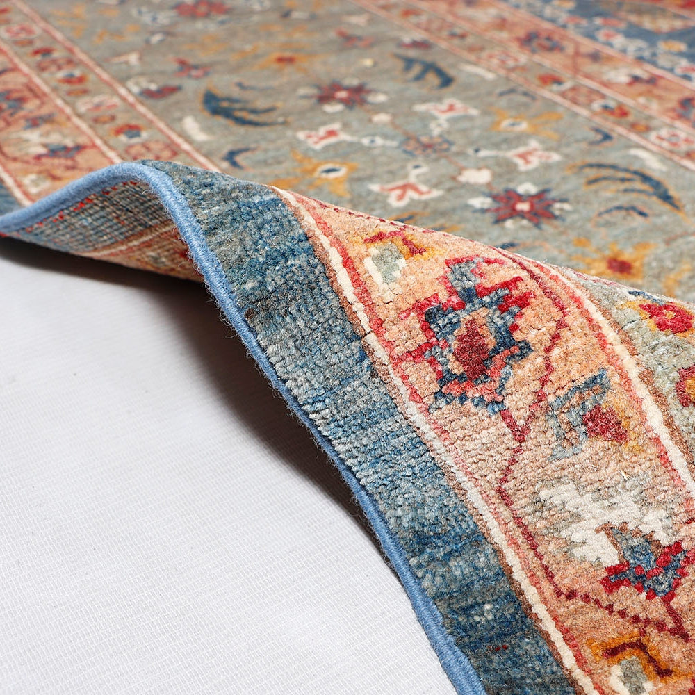 10' x 14' Blue Handmade Persian Rug MAMLUK