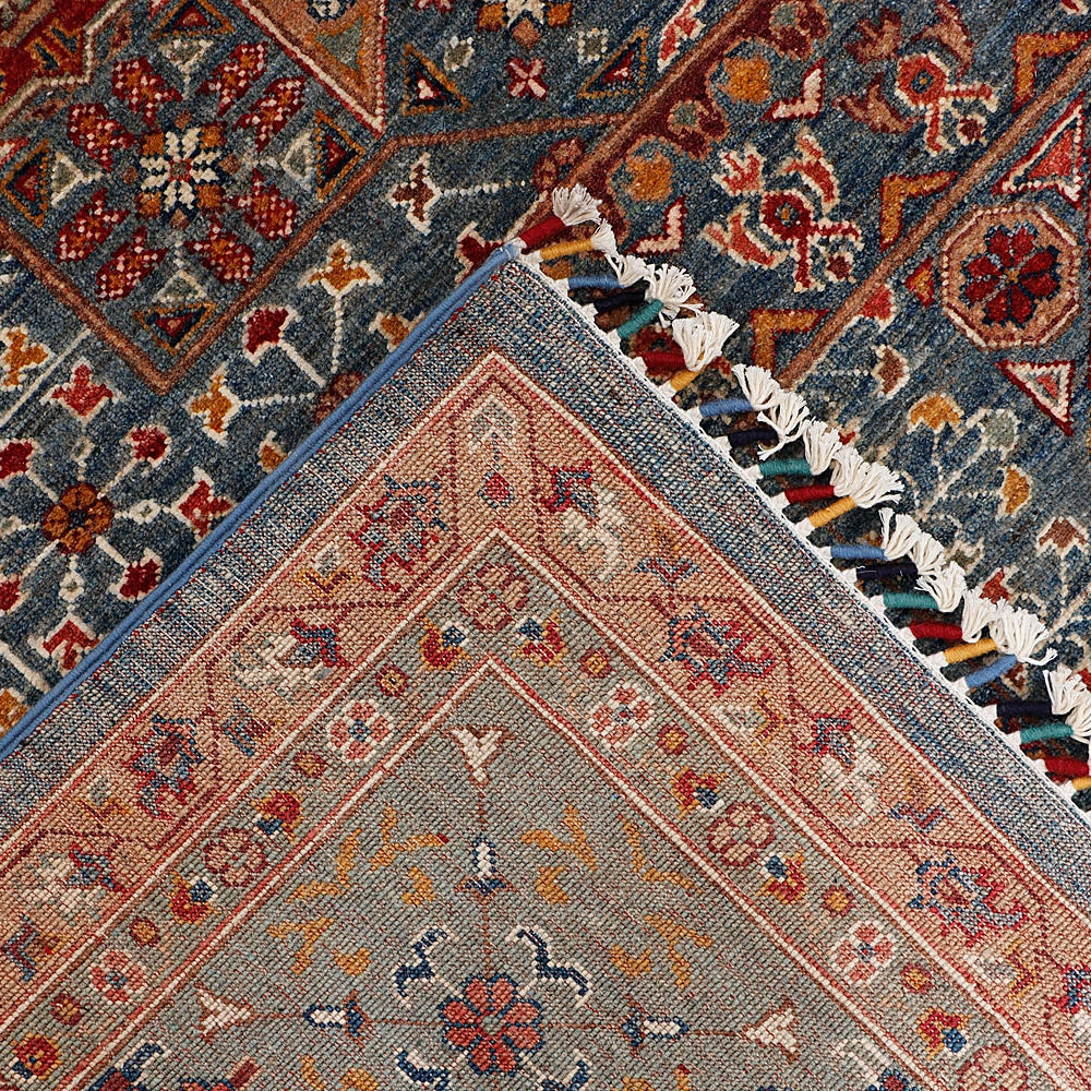 10' x 14' Blue Handmade Persian Rug MAMLUK